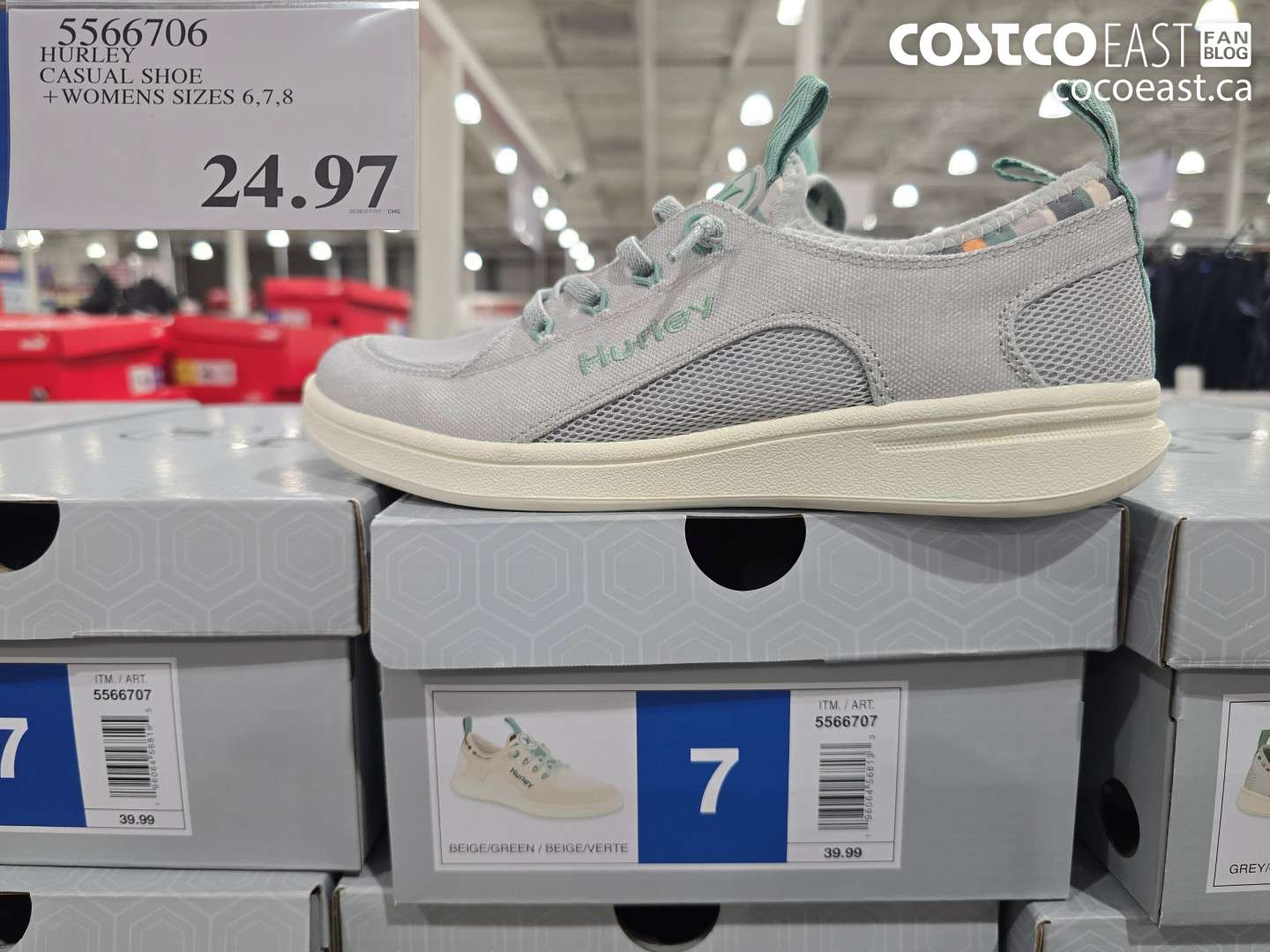 5566706 HURLEY CASUAL SHOE WOMENS SIZES 6,7,8 $24.97