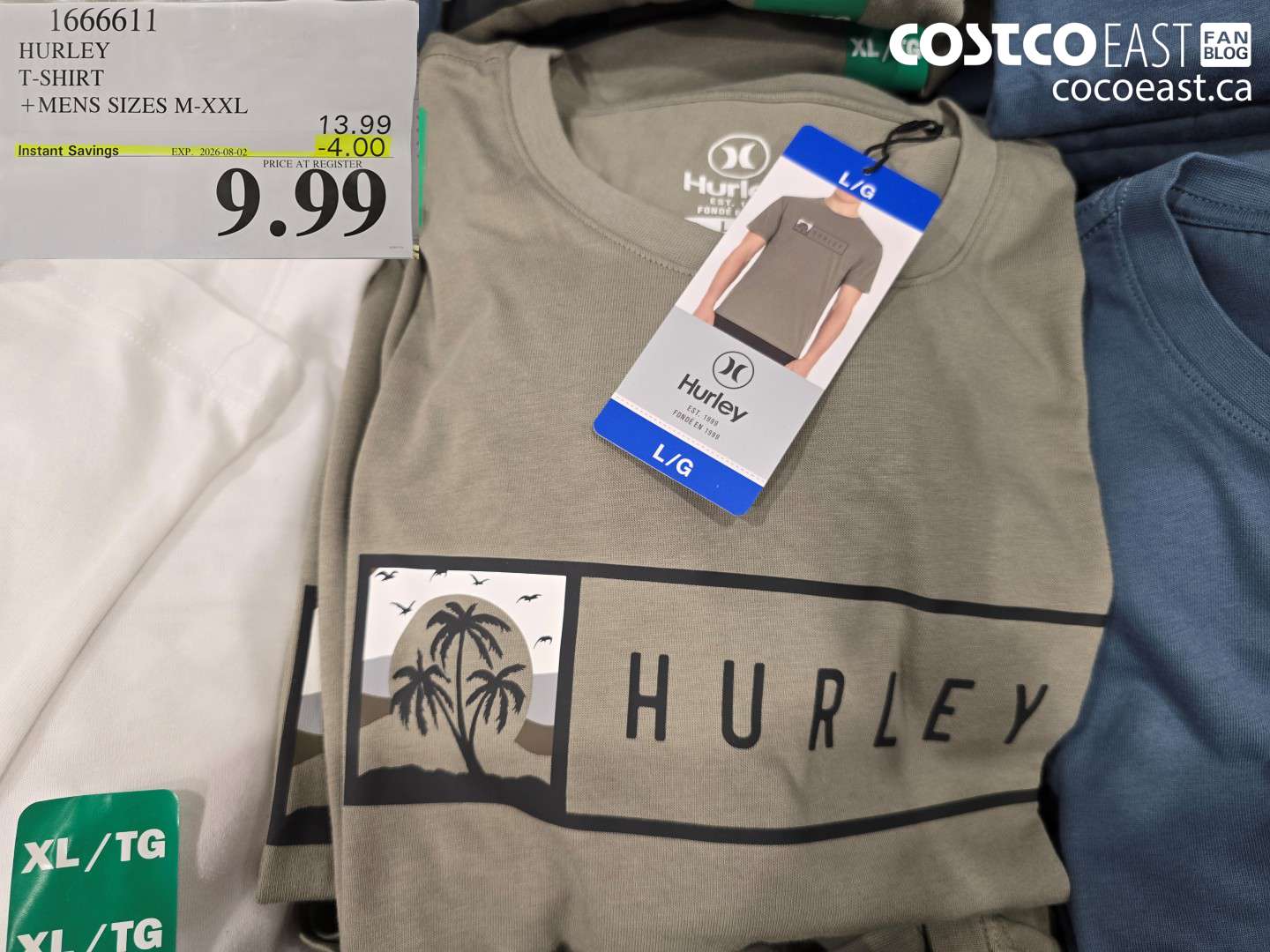 1666611 HURLEY T-SHIRT MENS SIZES M-XXL ($4.00 INSTANT SAVINGS EXPIRES ON 2026-08-02) $9.99