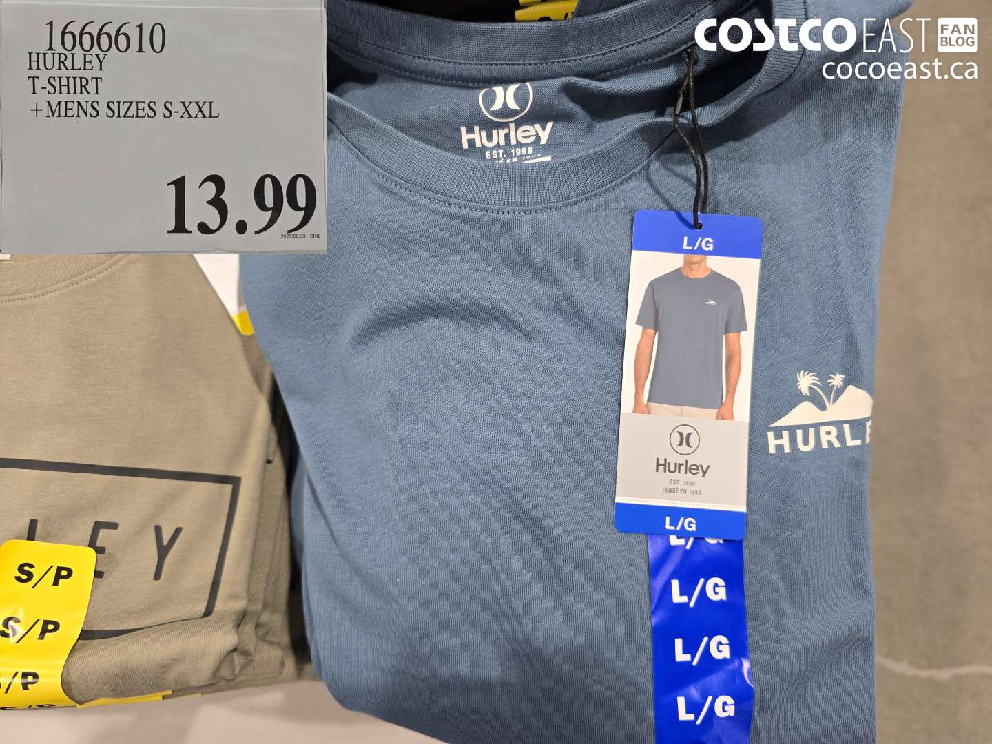 1666610 HURLEY T-SHIRT + MENS SIZES S-XXL $13.99