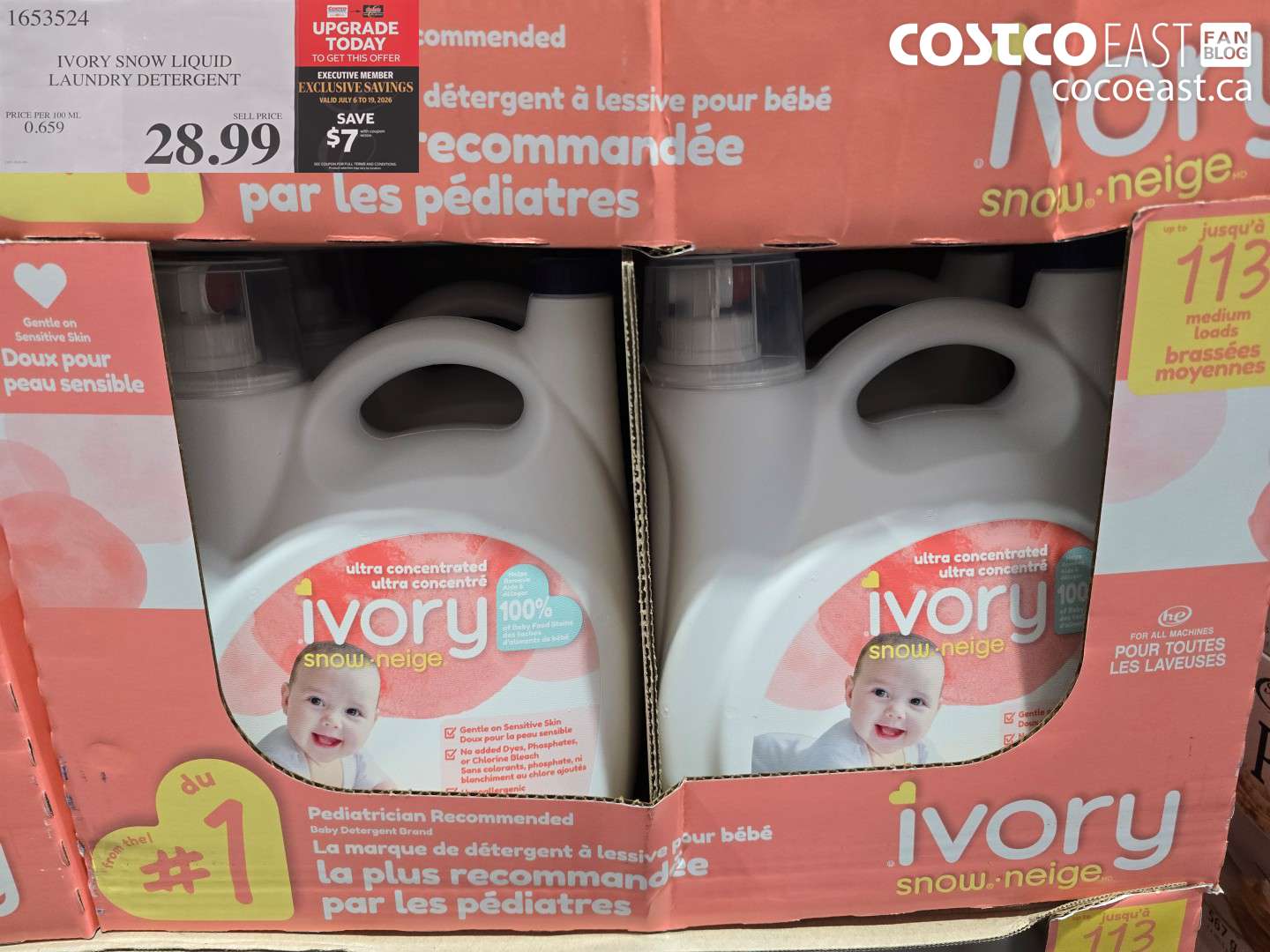 1653524 IVORY SNOW LIQUID LAUNDRY DETERGENT ($7.00 INSTANT SAVINGS EXPIRES ON 2026-07-19) $21.99