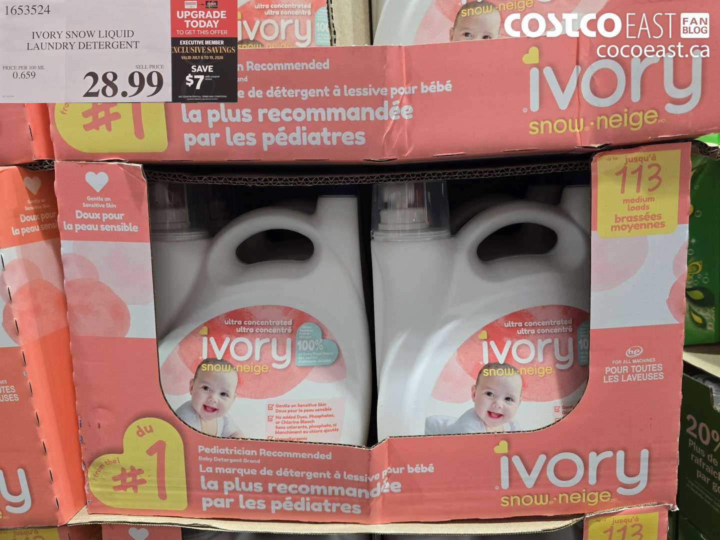 1653524 IVORY SNOW LIQUID LAUNDRY DETERGENT ($7.00 INSTANT SAVINGS EXPIRES ON 2026-07-19) $21.99