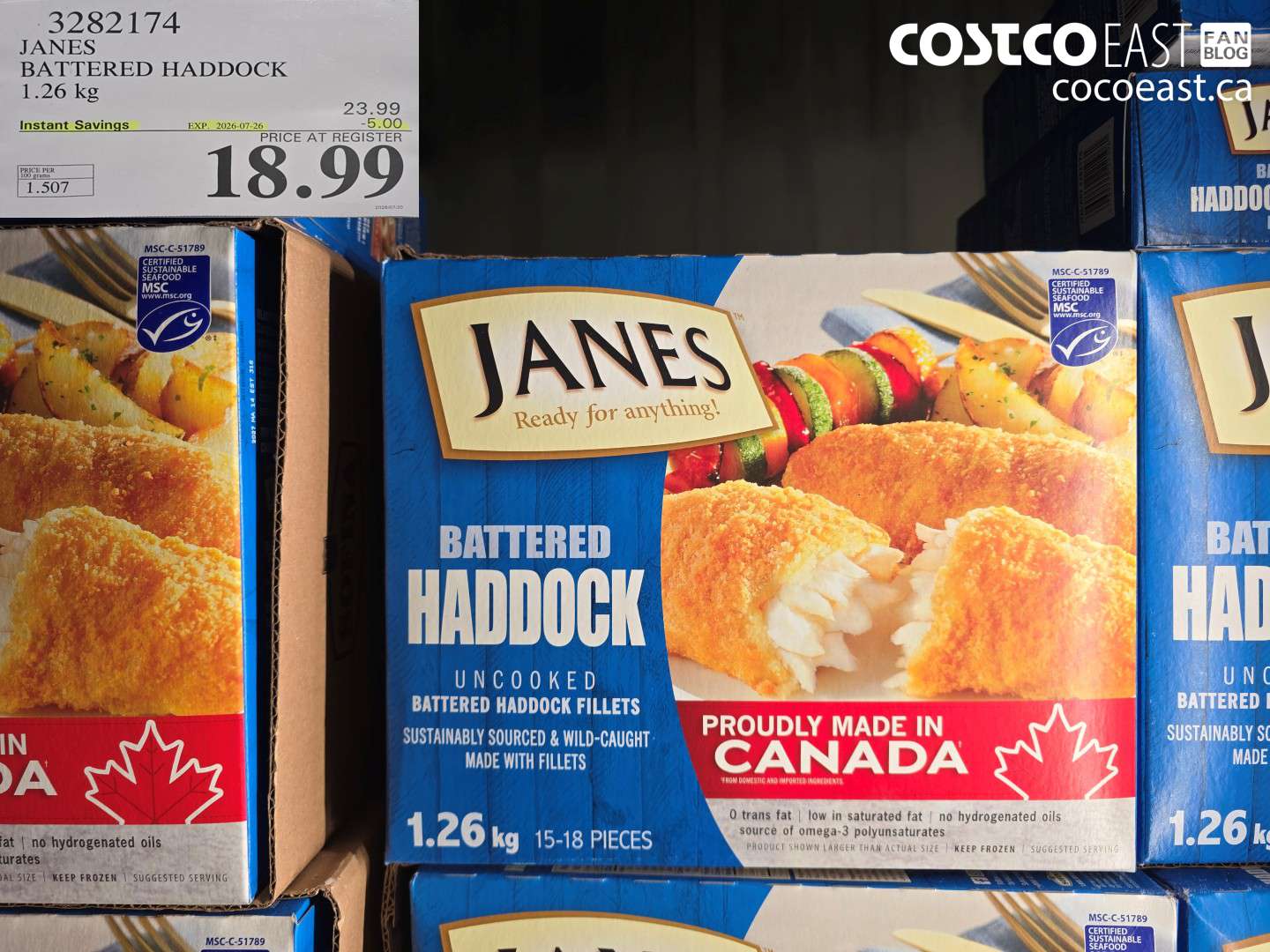 3282174 JANES BATTERED HADDOCK 1.26 KG ($5.00 INSTANT SAVINGS EXPIRES ON 2026-07-26) $18.99