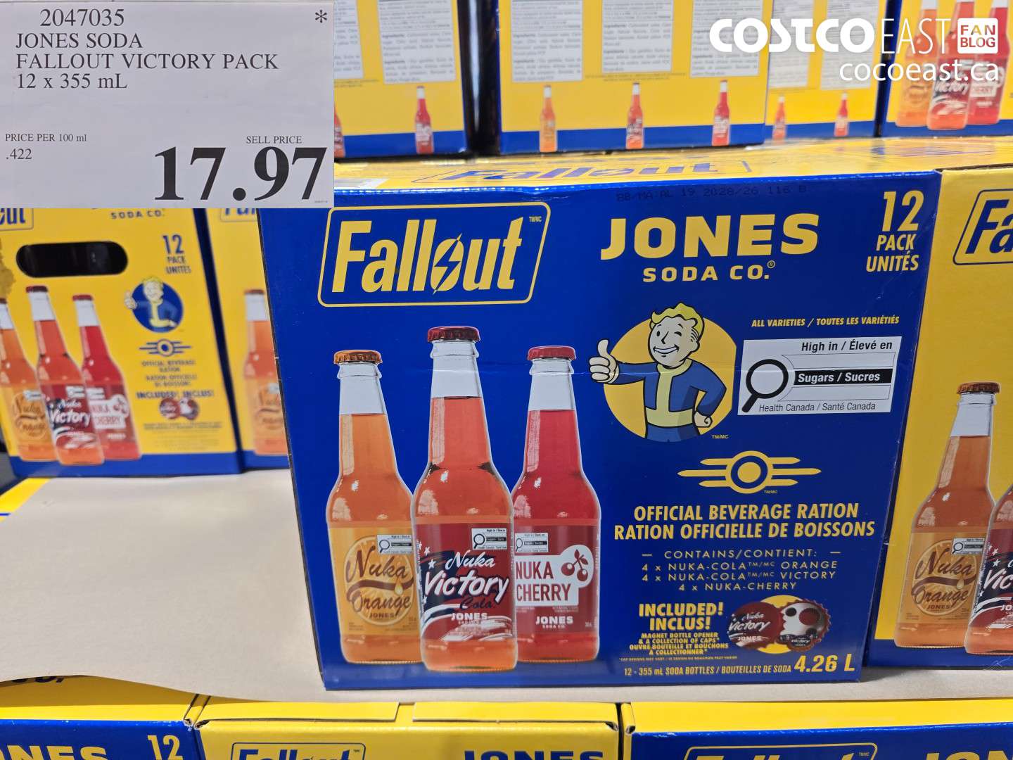2047035 JONES SODA FALLOUT VICTORY PACK 12 X 355 ML $17.97