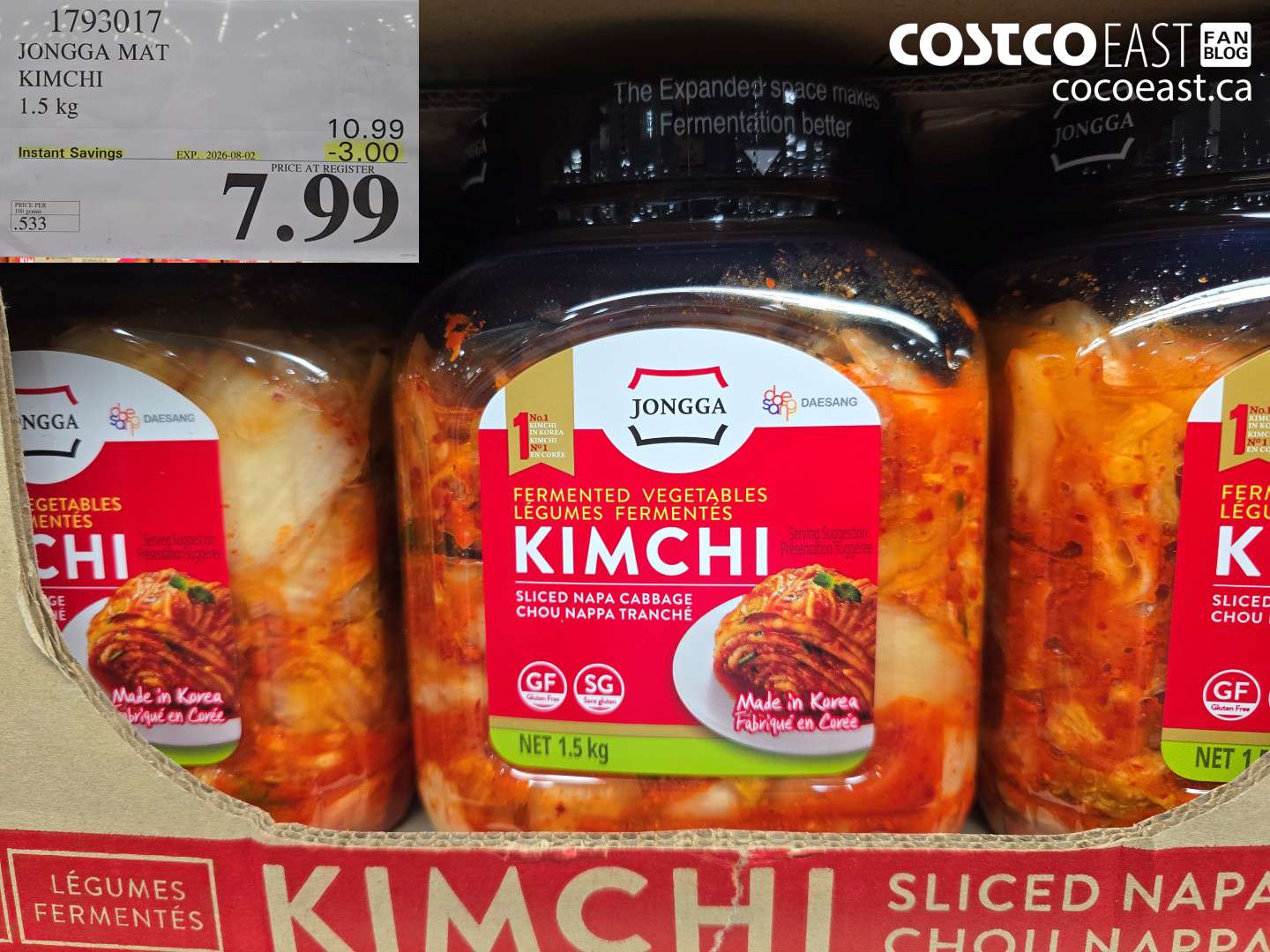 1793017 JONGGA MAT KIMCHI 1.5 KG ($3.00 INSTANT SAVINGS EXPIRES ON 2026-08-02) $7.99