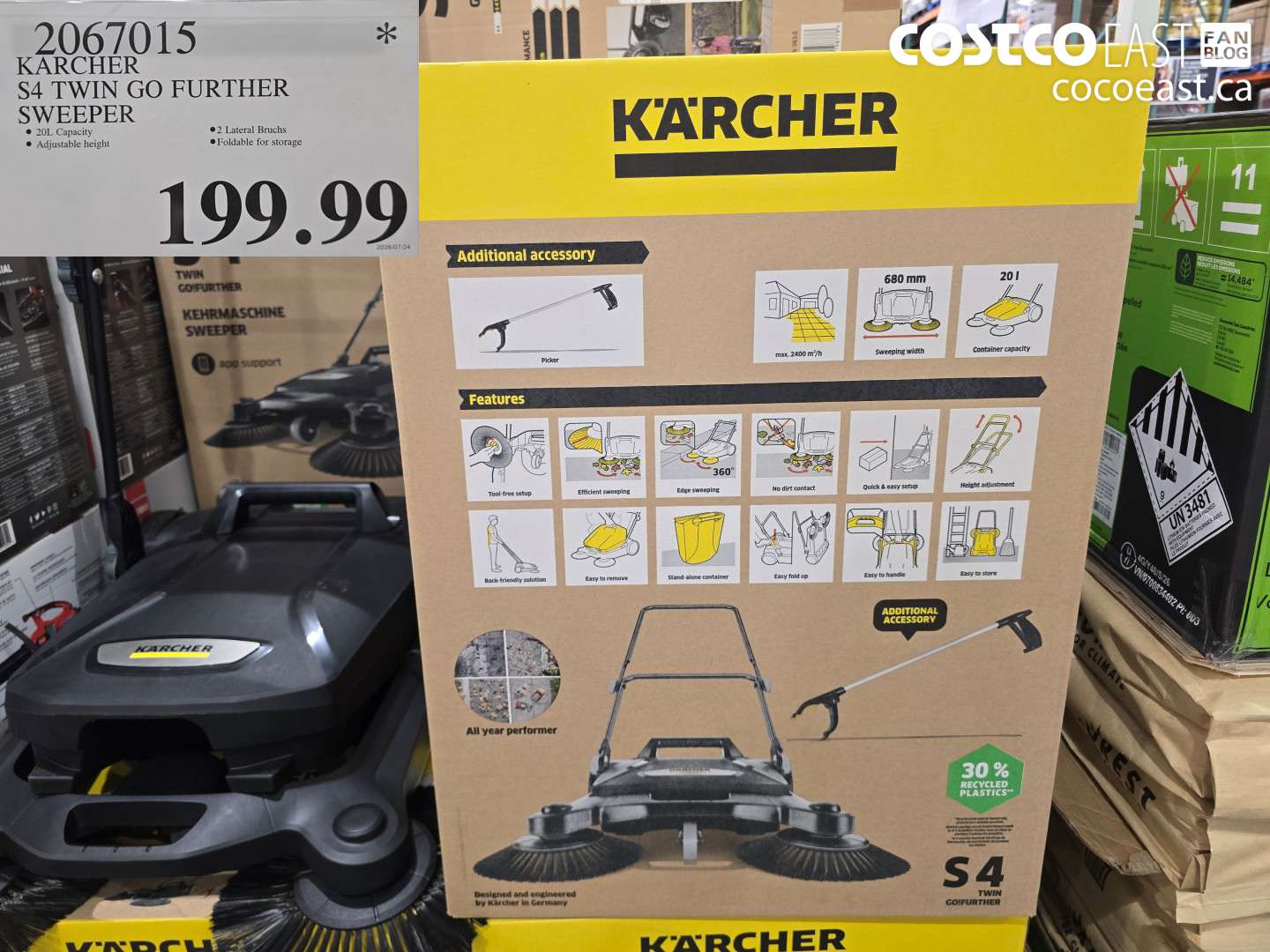 2067015 KARCHER S4 TWIN GO FURTHER SWEEPER $199.99