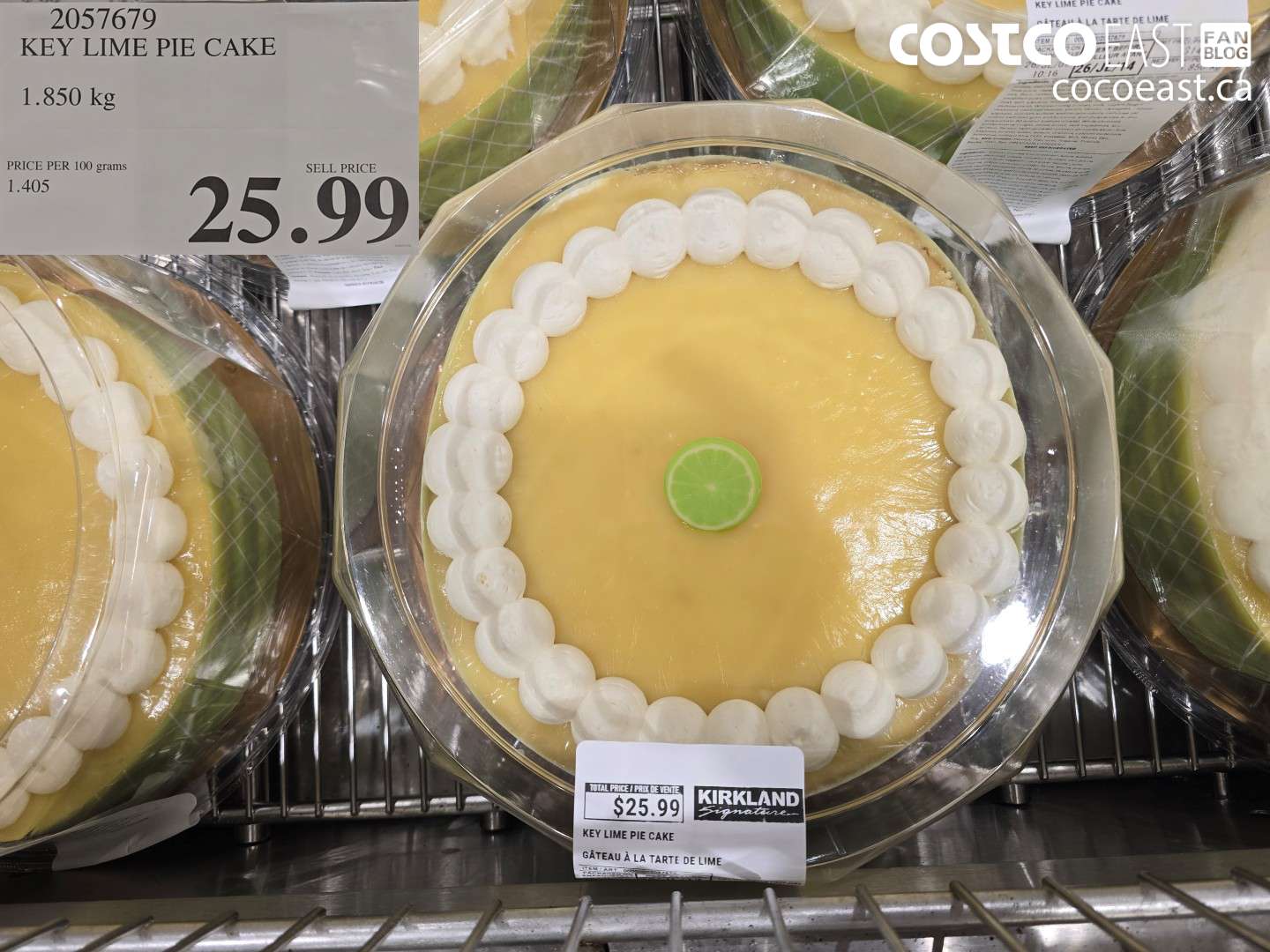 2057679 KEY LIME PIE CAKE 1.850 KG $25.99
