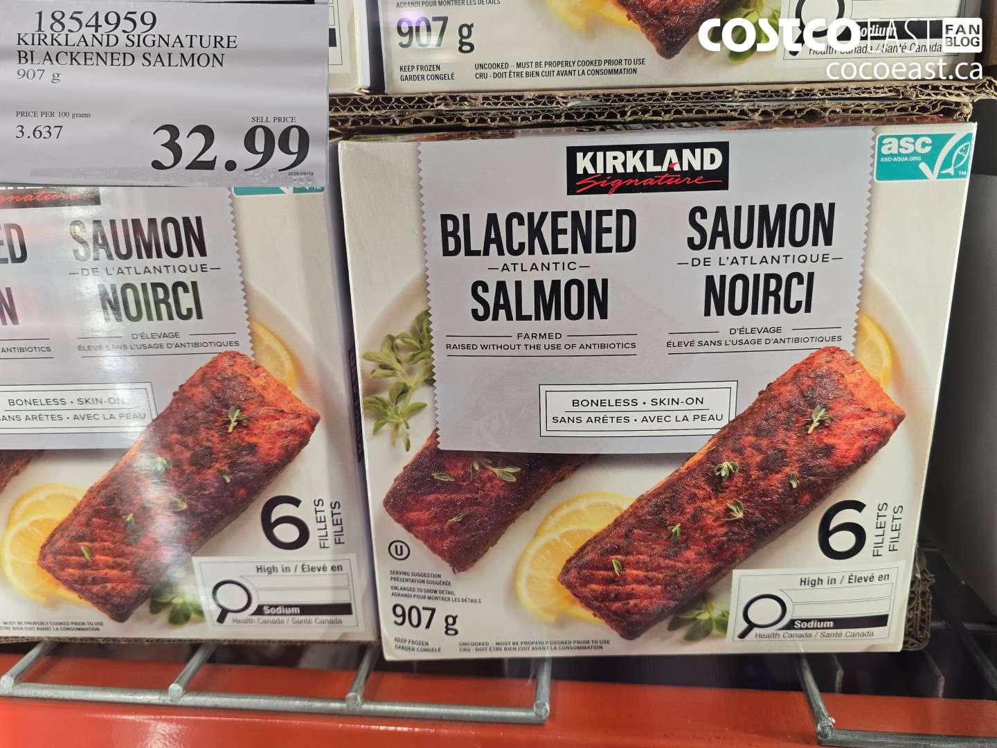 1854959 KIRKLAND SIGNATURE BLACKENED SALMON 907 G $32.99