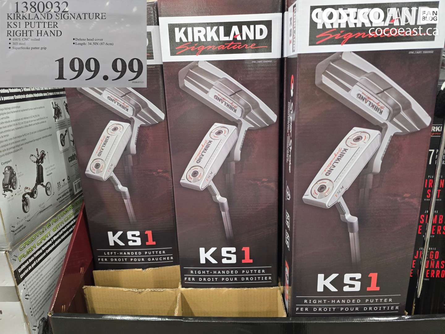 1380932 KIRKLAND SIGNATURE KS1 PUTTER RIGHT HAND $199.99