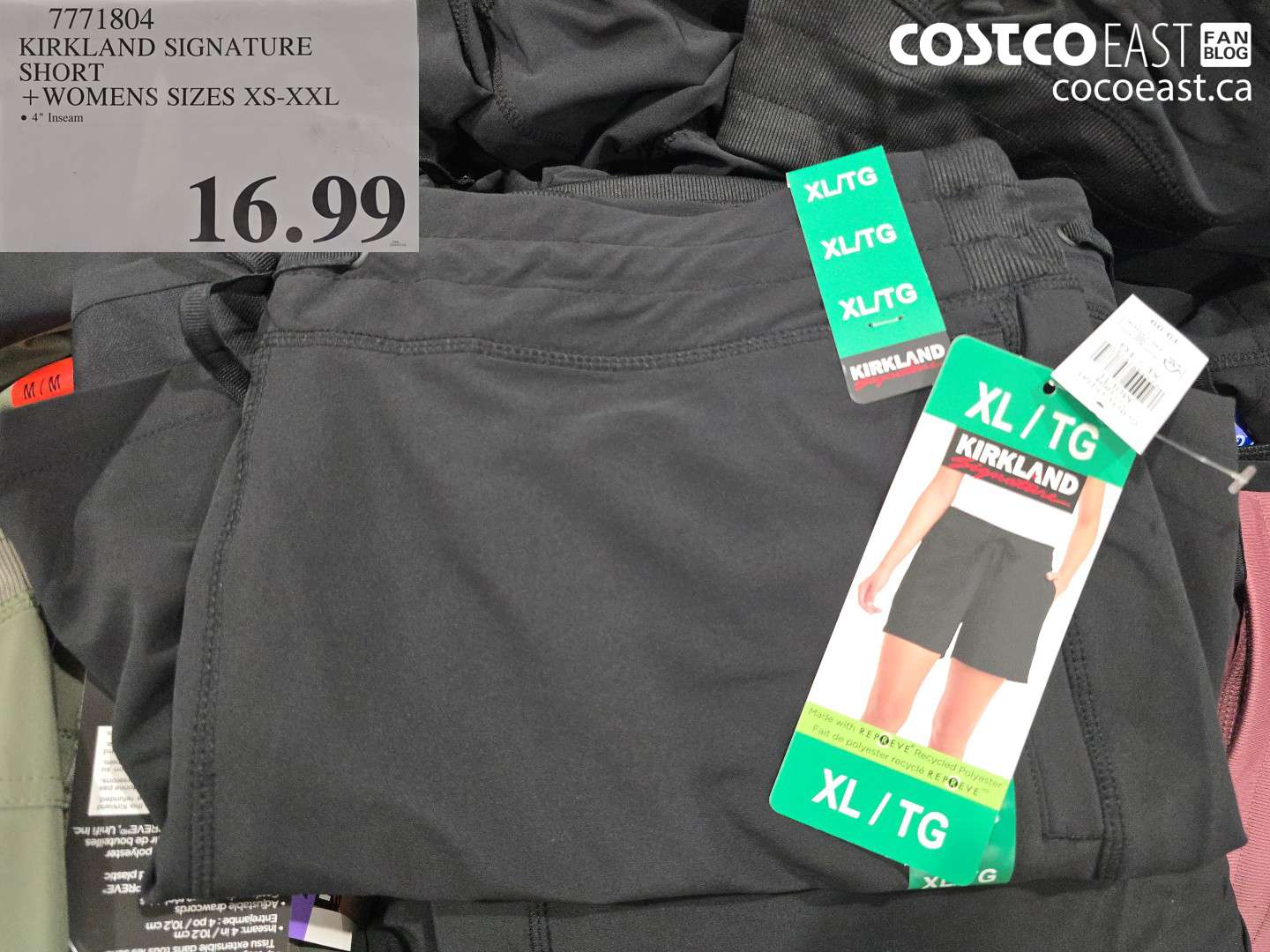 7771804 KIRKLAND SIGNATURE SHORT WOMENS SIZES XS-XXL $16.99