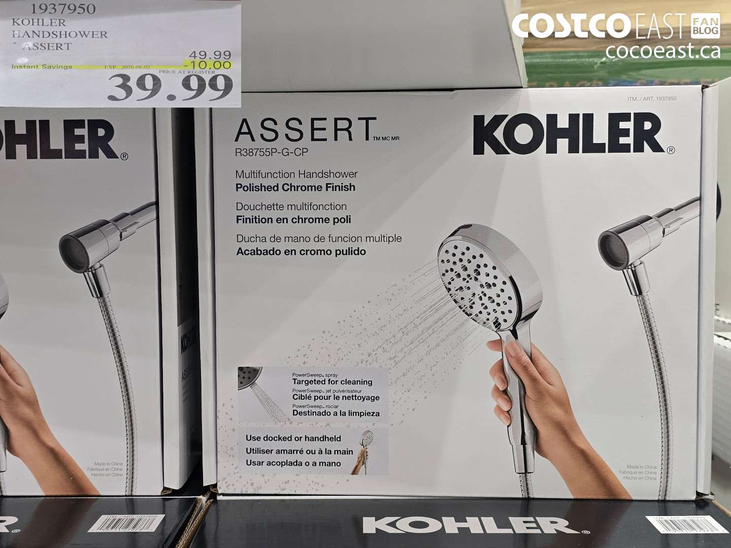 1937950 KOHLER HANDSHOWER ASSERT ($10.00 INSTANT SAVINGS EXPIRES ON 2026-08-02) $39.99