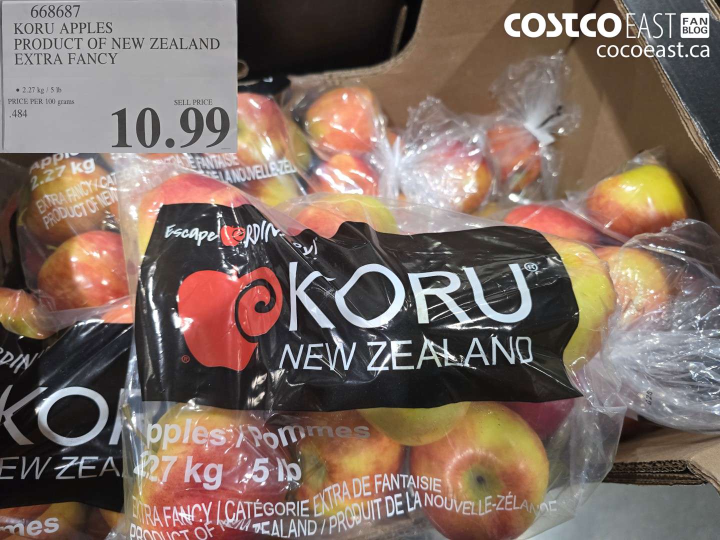 668687 KORU APPLES PRODUCT OF NEW ZEALAND EXTRA FANCY $10.99
