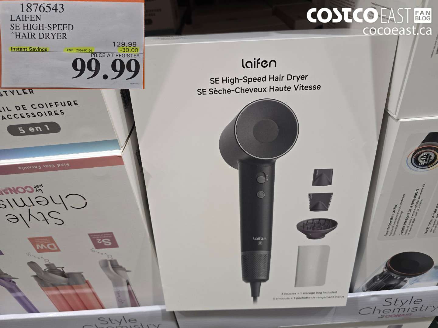 1876543 LAIFEN SE HIGH-SPEED HAIR DRYER ($30.00 INSTANT SAVINGS EXPIRES ON 2026-07-26) $99.99