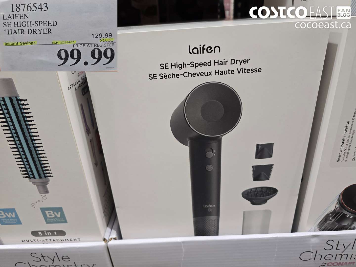1876543 LAIFEN SE HIGH-SPEED HAIR DRYER ($30.00 INSTANT SAVINGS EXPIRES ON 2026-08-02) $99.99