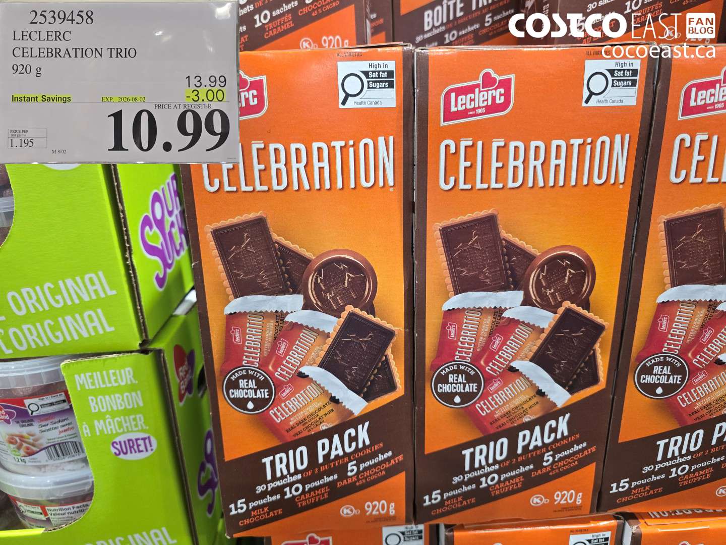 2539458 LECLERC CELEBRATION TRIO 920 G ($3.00 INSTANT SAVINGS EXPIRES ON 2026-08-02) $10.99