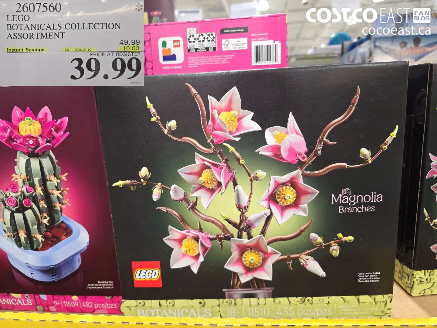 2607560 LEGO BOTANICALS COLLECTION ASSORTMENT ($10.00 INSTANT SAVINGS EXPIRES ON 2026-07-19) $39.99