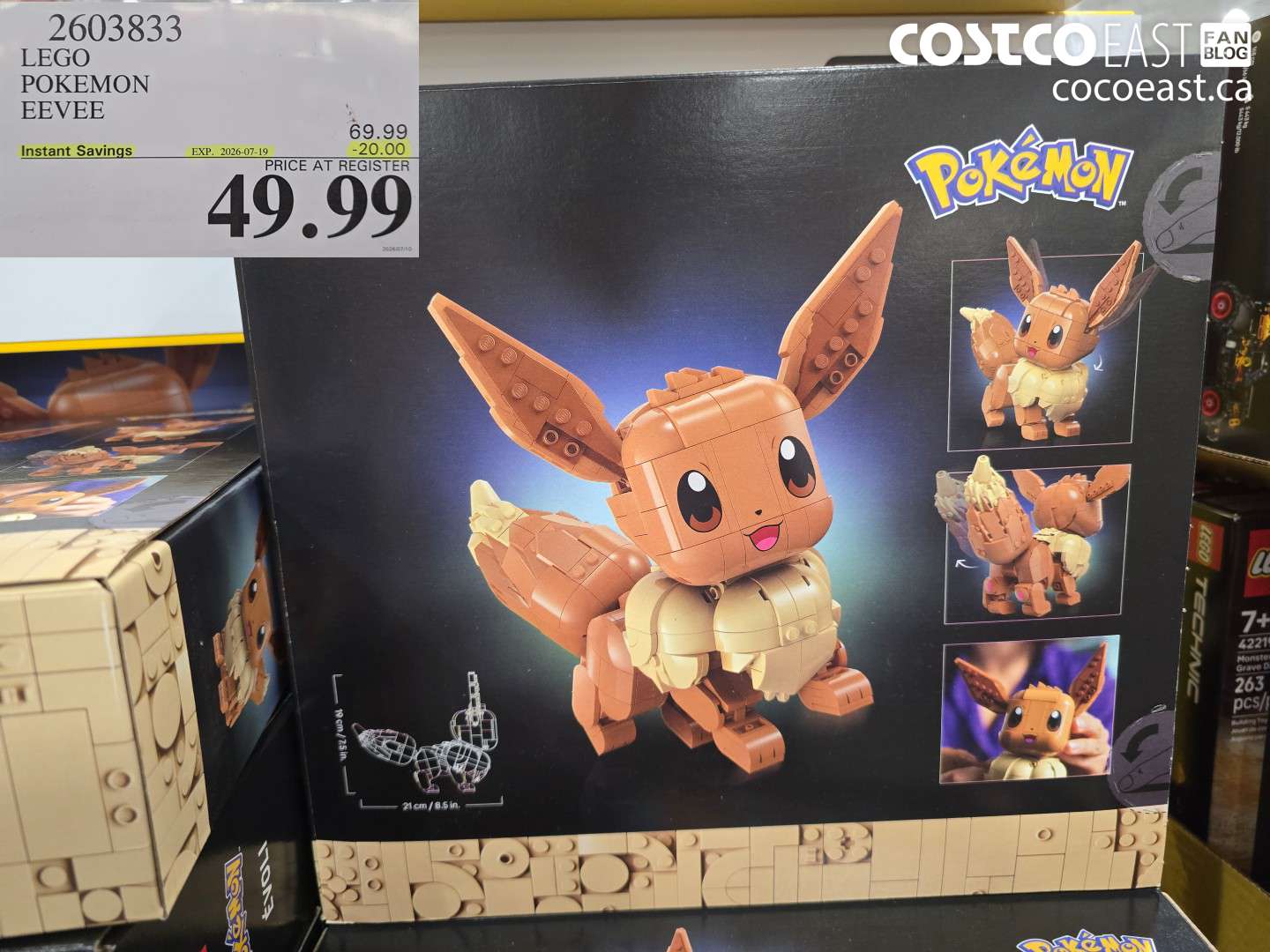 2603833 LEGO POKEMON EEVEE ($20.00 INSTANT SAVINGS EXPIRES ON 2026-07-19) $49.99