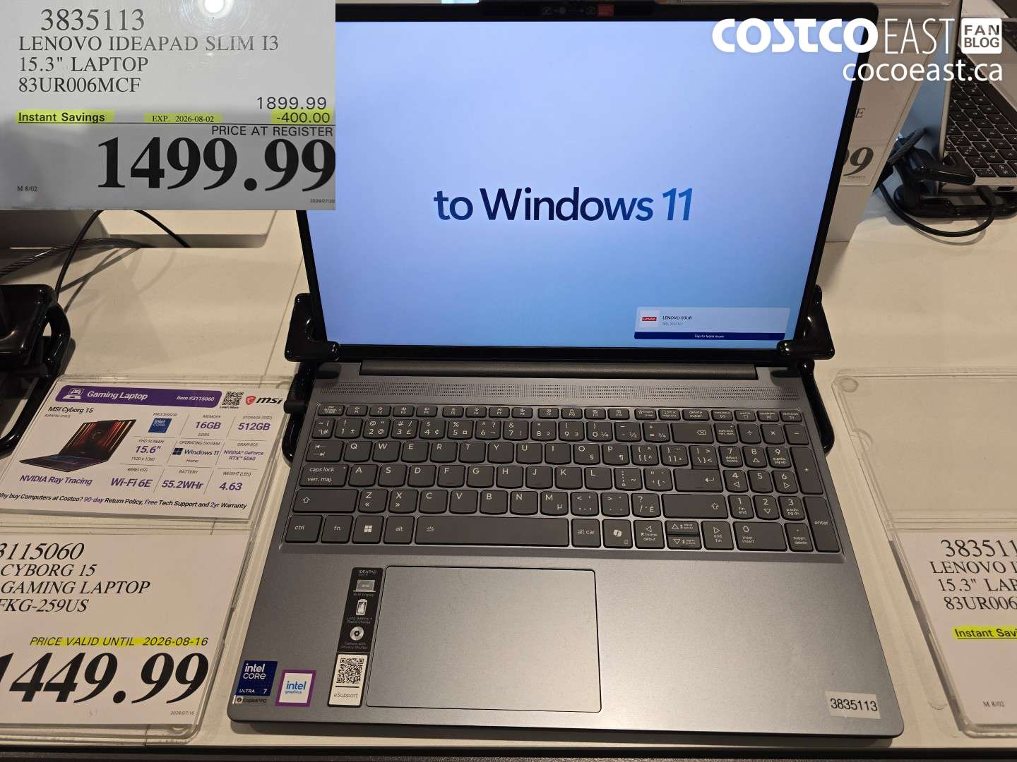 3835113 LENOVO IDEAPAD SLIM I3 15.3