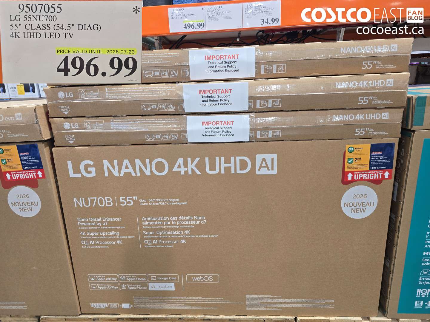 9507055 LG 55NU700 55