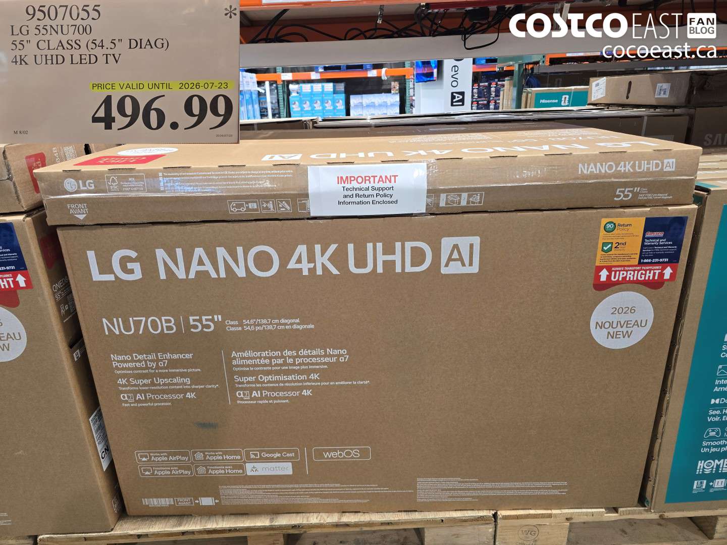 9507055 LG 55NU700 55