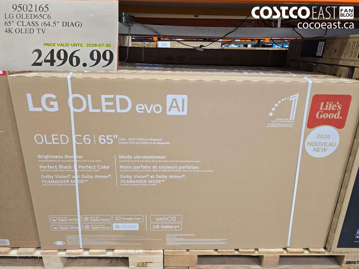 9502165 LG OLED65C6 65