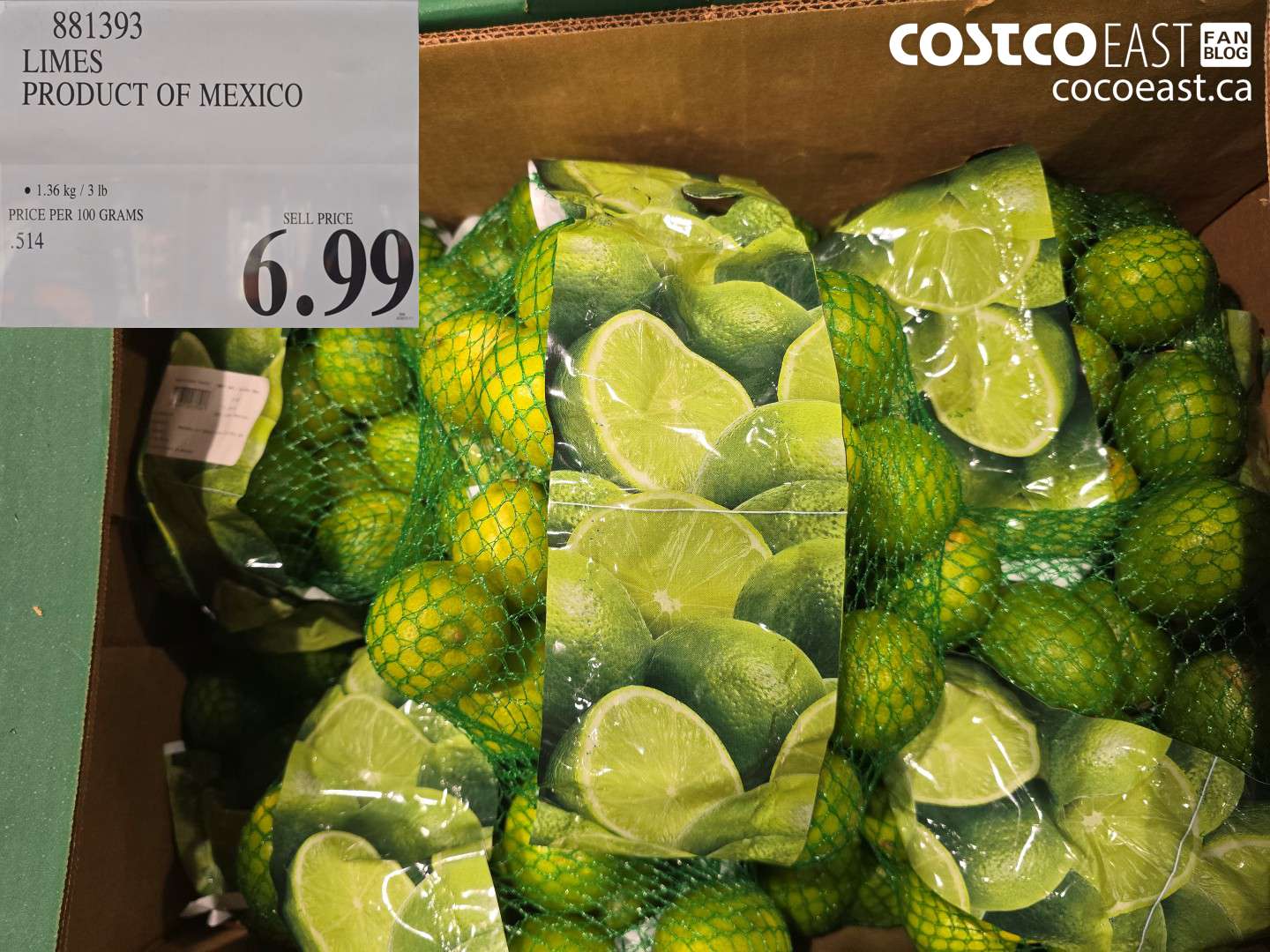 881393 LIMES PRODUCT OF MEXICO $6.99