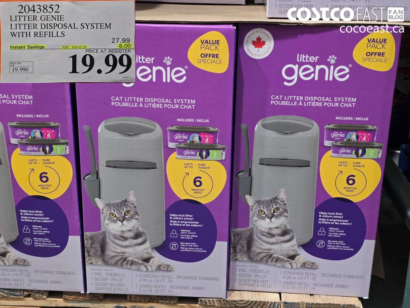 2043852 LITTER GENIE LITTER DISPOSAL SYSTEM WITH REFILLS ($8.00 INSTANT SAVINGS EXPIRES ON 2026-07-30) $19.99