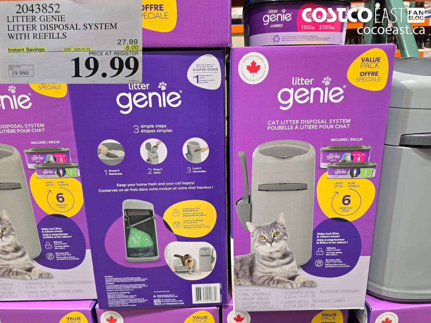 2043852 LITTER GENIE LITTER DISPOSAL SYSTEM WITH REFILLS ($8.00 INSTANT SAVINGS EXPIRES ON 2026-07-30) $19.99