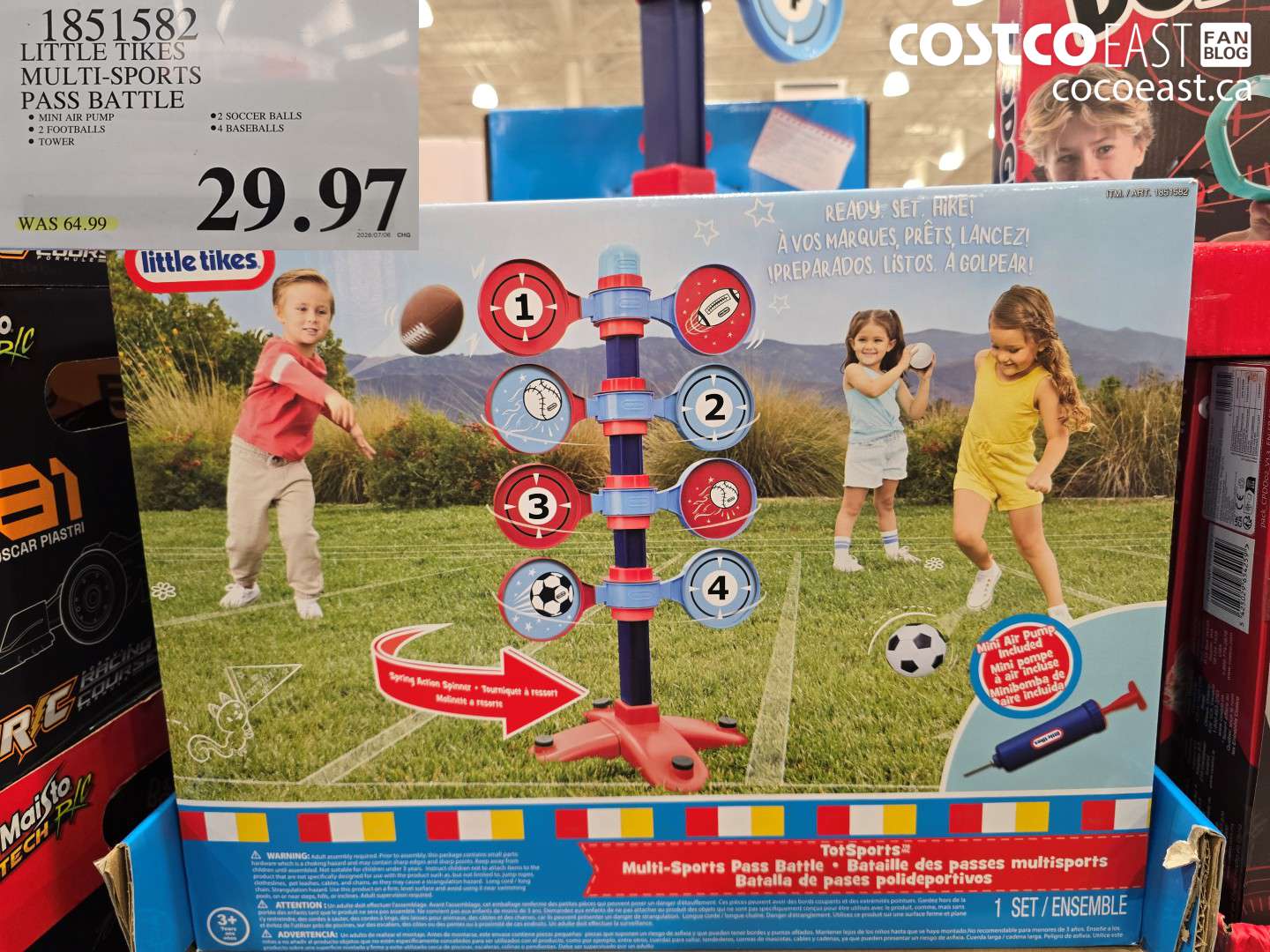 1851582 LITTLE TIKES MULTI-SPORTS PASS BATTLE $29.97