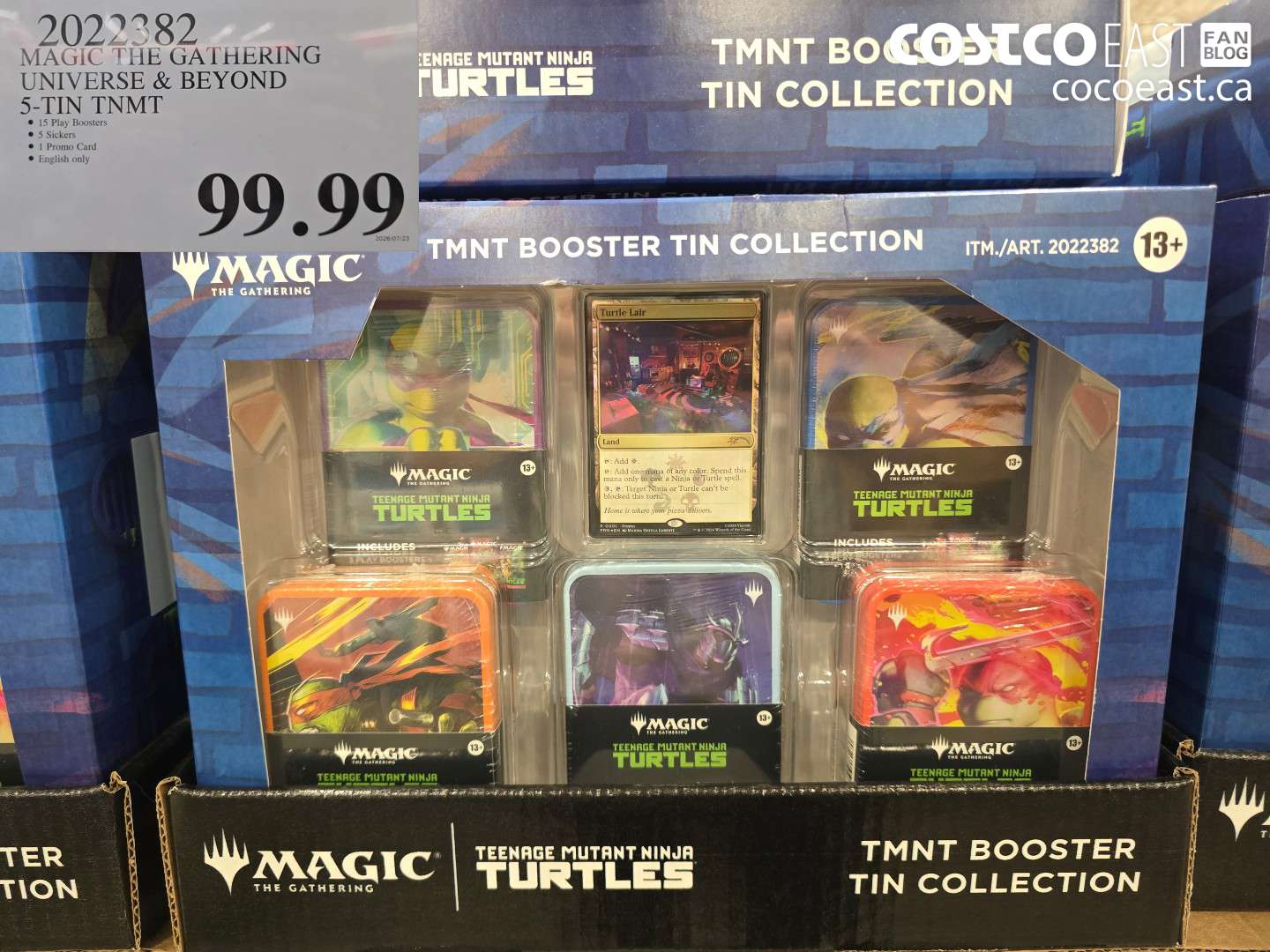 2022382 MAGIC THE GATHERING UNIVERSE & BEYOND 5-TIN TNMT $99.99