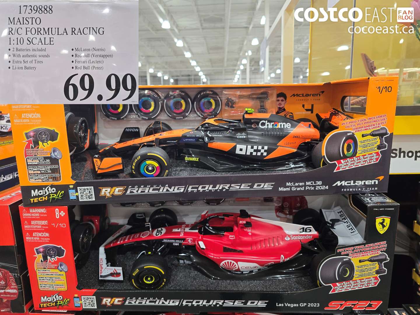 1739888 MAISTO R/C FORMULA RACING 1:10 SCALE $69.99