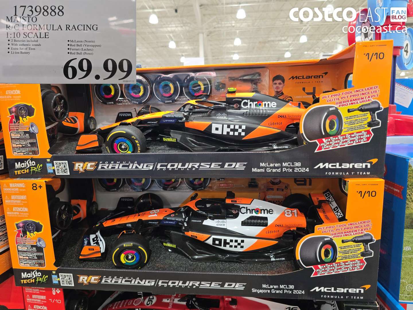 1739888 MAISTO R/C FORMULA RACING 1:10 SCALE $69.99