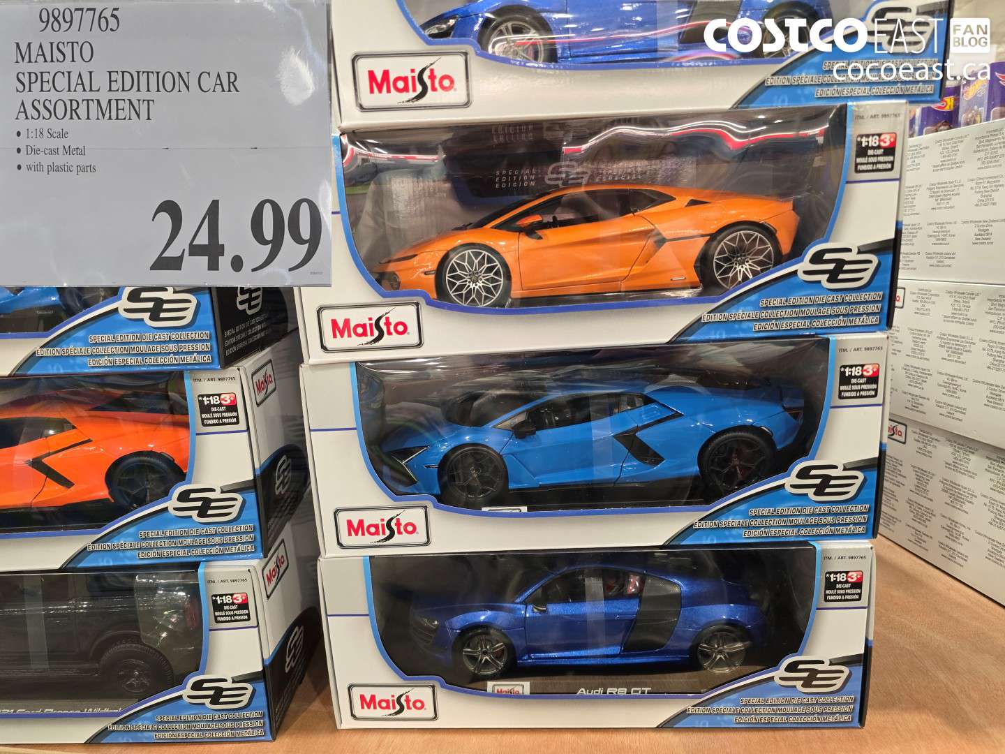9897765 MAISTO SPECIAL EDITION CAR ASSORTMENT $24.99