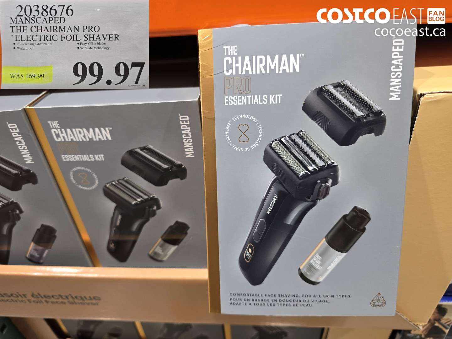 2038676 MANSCAPED THE CHAIRMAN PRO ELECTRIC FOIL SHAVER $99.97