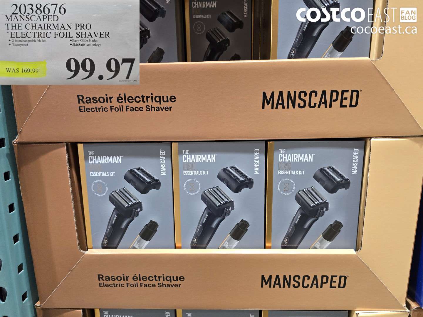 2038676 MANSCAPED THE CHAIRMAN PRO ELECTRIC FOIL SHAVER $99.97