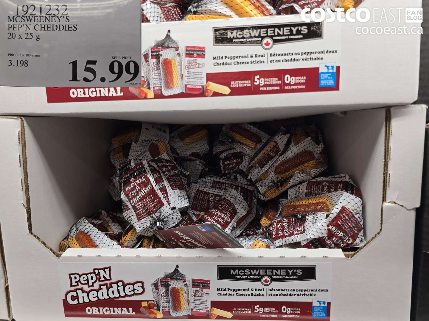 1921232 MCSWEENEY'S PEP'N CHEDDIES 20 X 25 G $15.99