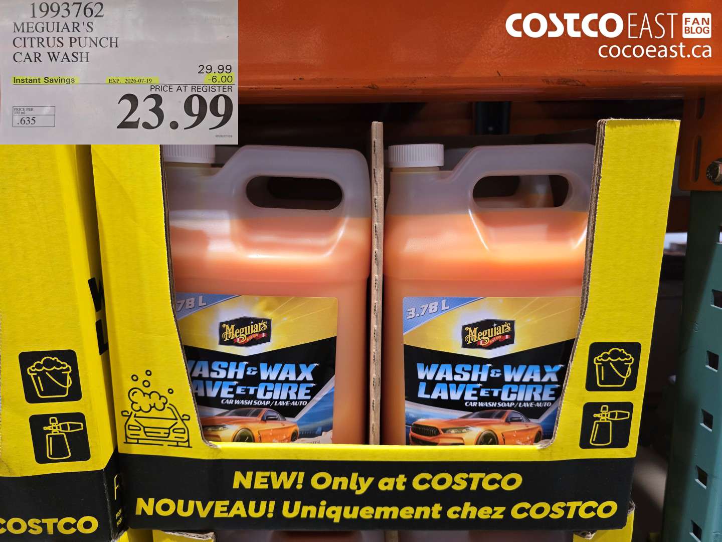 1993762 MEGUIAR'S CITRUS PUNCH CAR WASH ($6.00 INSTANT SAVINGS EXPIRES ON 2026-07-19) $23.99
