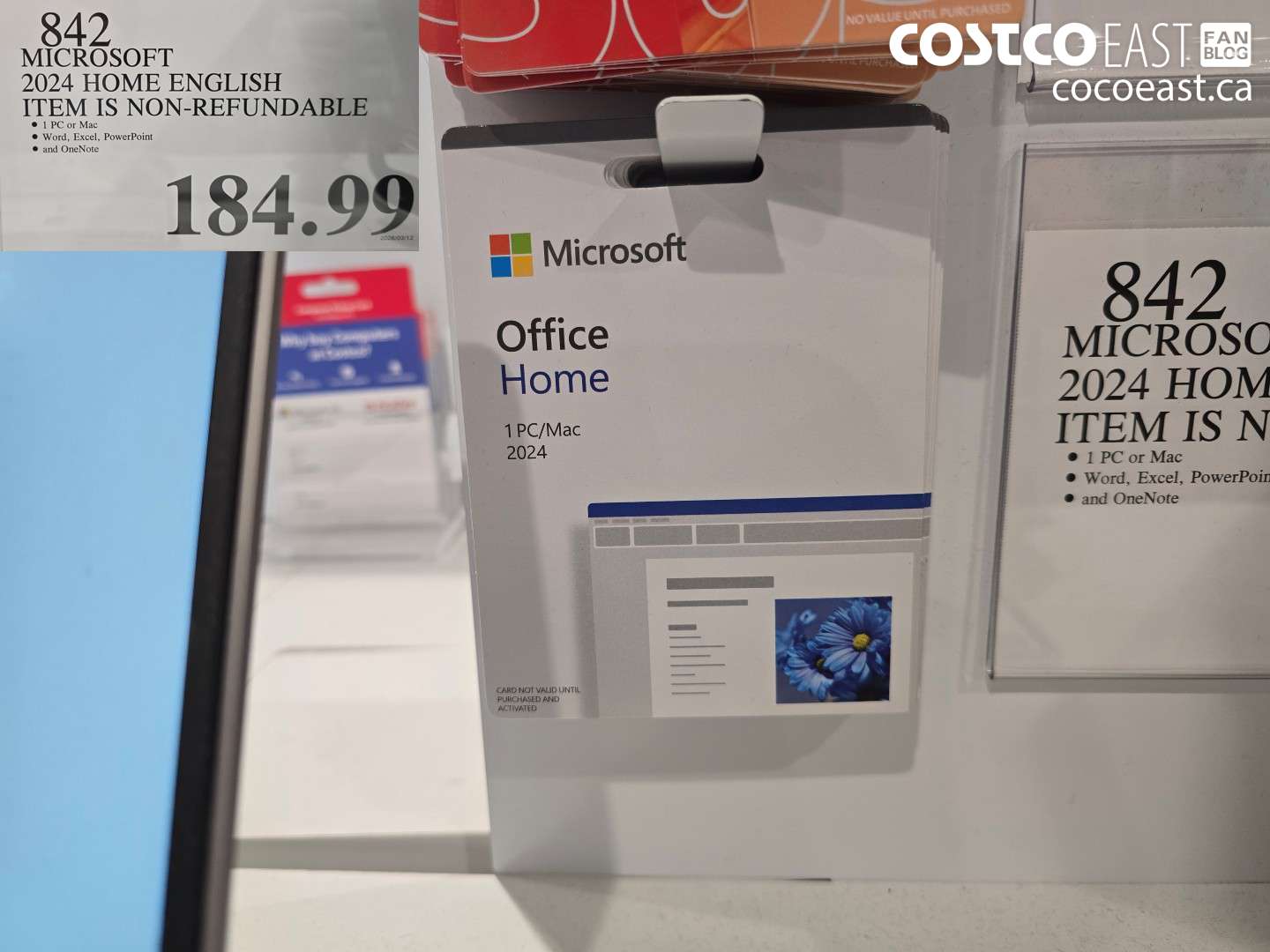 842 MICROSOFT 2024 HOME ENGLISH ITEM IS NON-REFUNDABLE $184.99