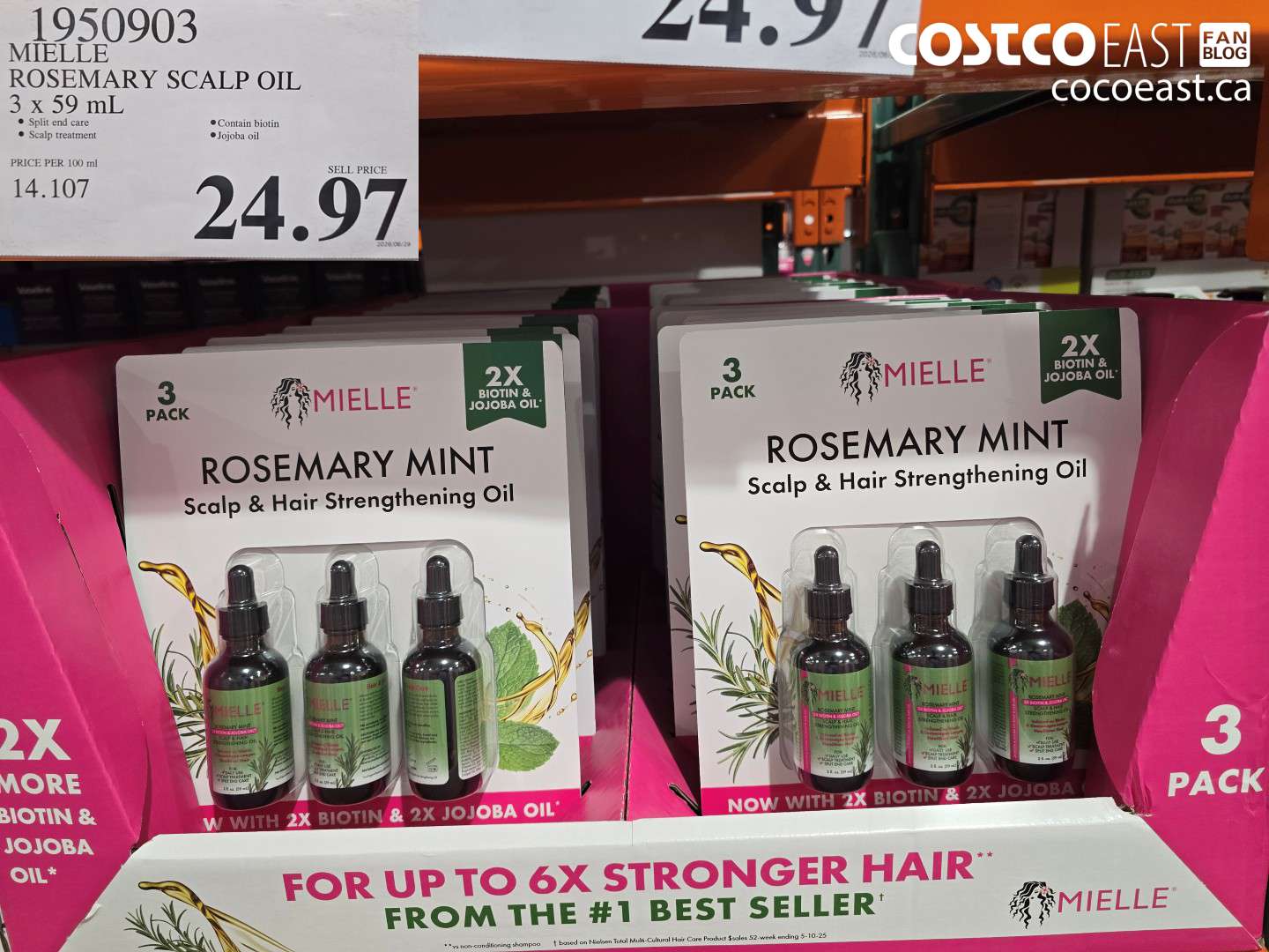 1950903 MIELLE ROSEMARY SCALP OIL 3 X 59 ML $24.97