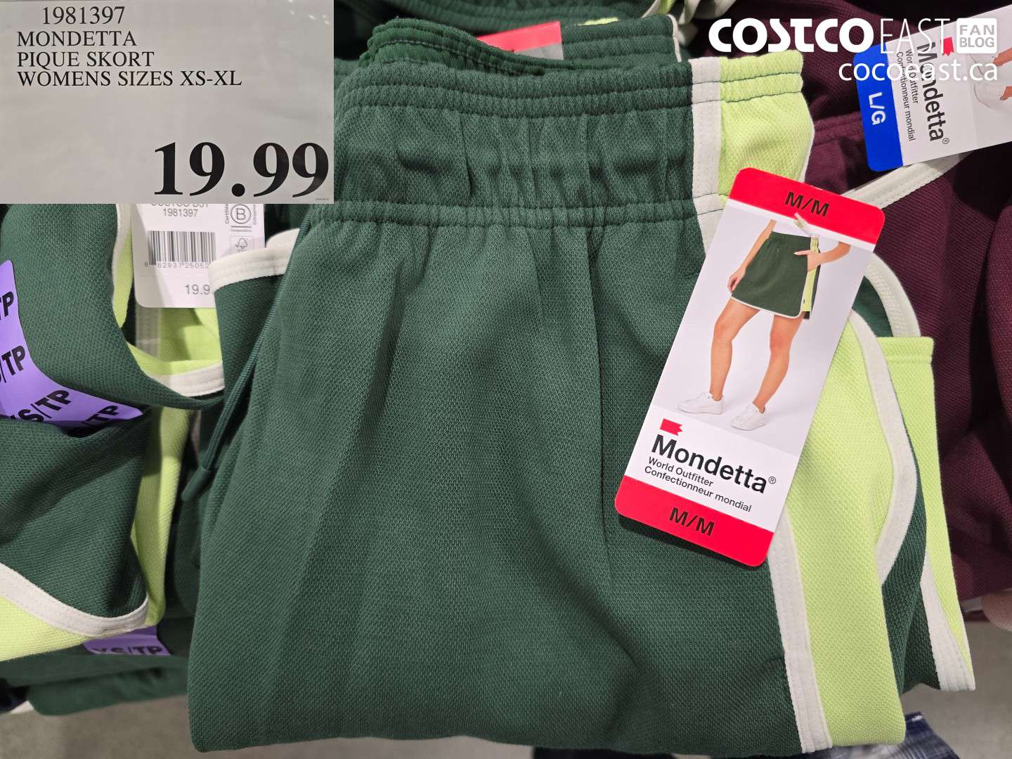 1981397 MONDETTA PIQUE SKORT WOMENS SIZES XS-XL $19.99