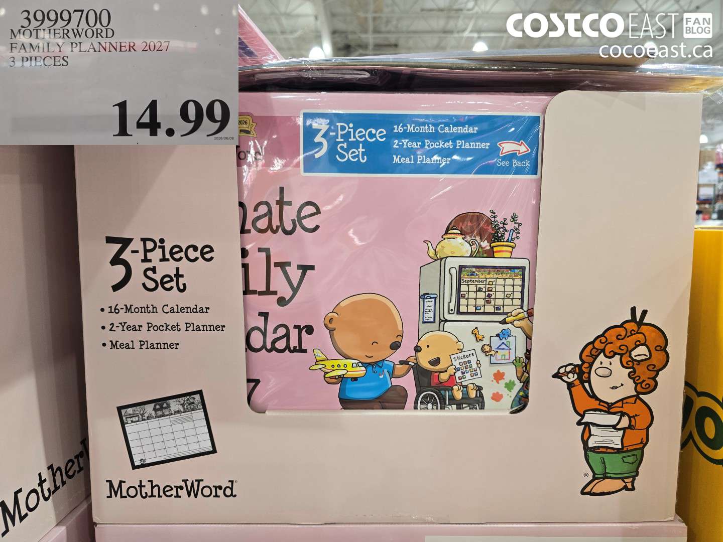 3999700 MOTHERWORD FAMILY PLANNER 2027 3 PIECES $14.99