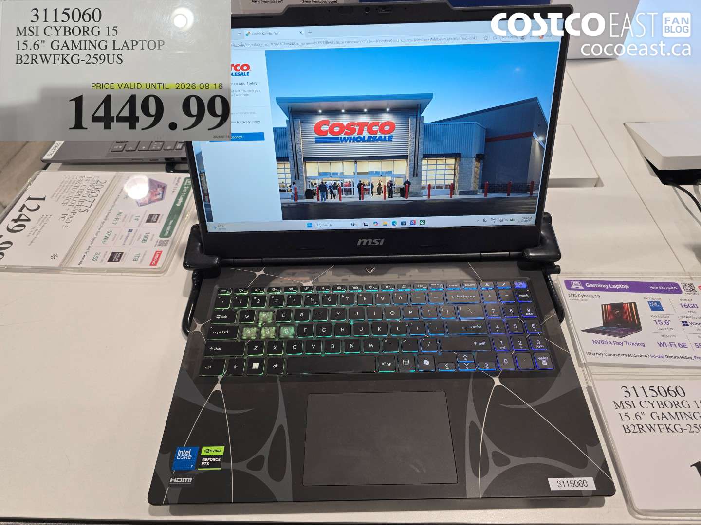 3115060 MSI CYBORG 15 15.6