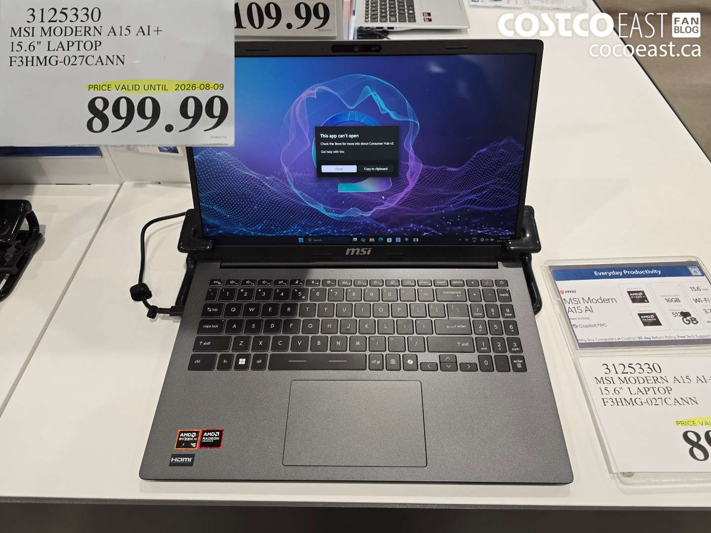 3125330 MSI MODERN A15 AI+ 15.6