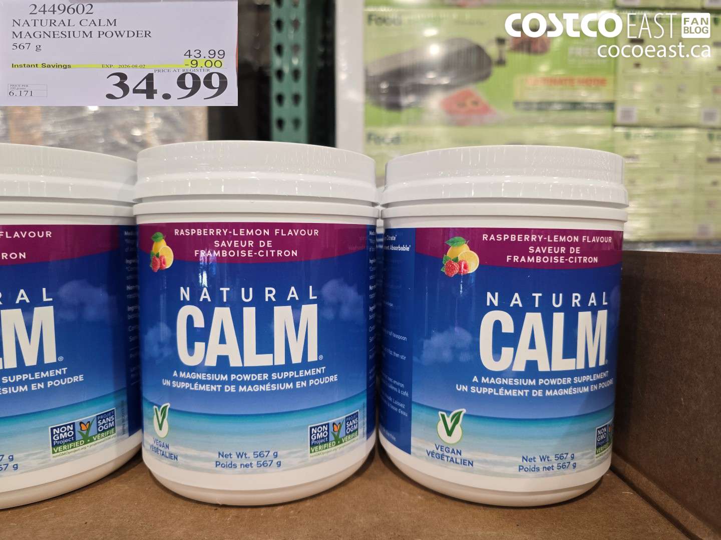 2449602 NATURAL CALM MAGNESIUM POWDER 567 G ($9.00 INSTANT SAVINGS EXPIRES ON 2026-08-02) $34.99