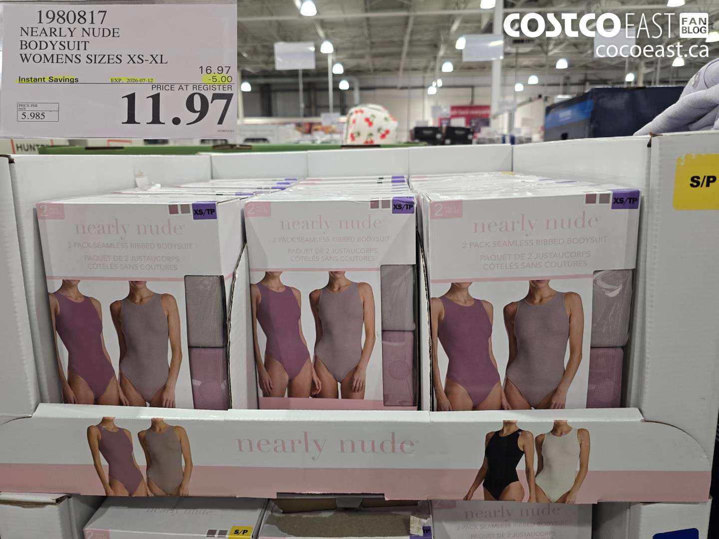 1980817 NEARLY NUDE BODYSUIT WOMENS SIZES XS-XL ($5.00 INSTANT SAVINGS EXPIRES ON 2026-07-12) $11.97