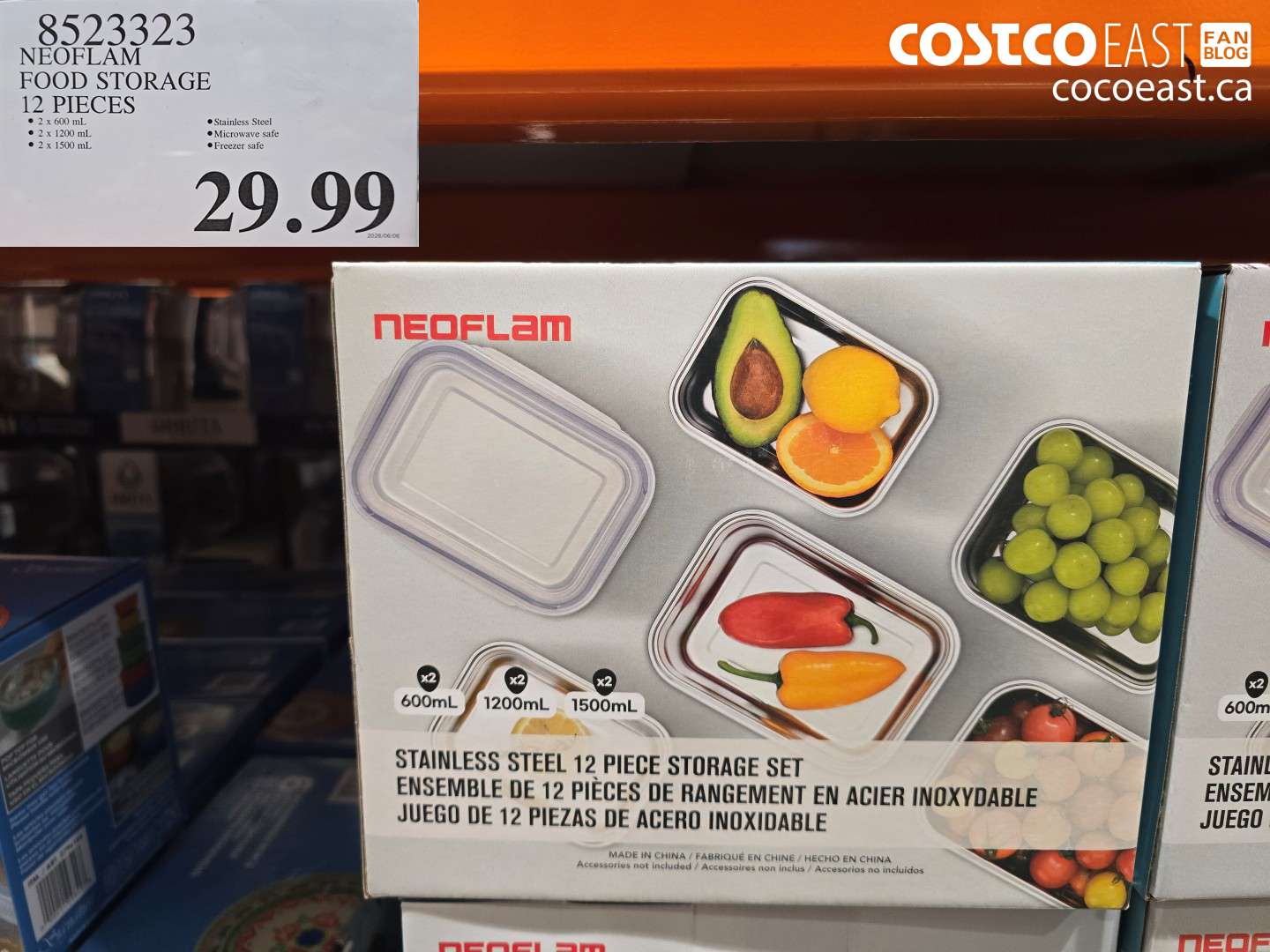 8523323 NEOFLAM FOOD STORAGE 12 PIECES $29.99