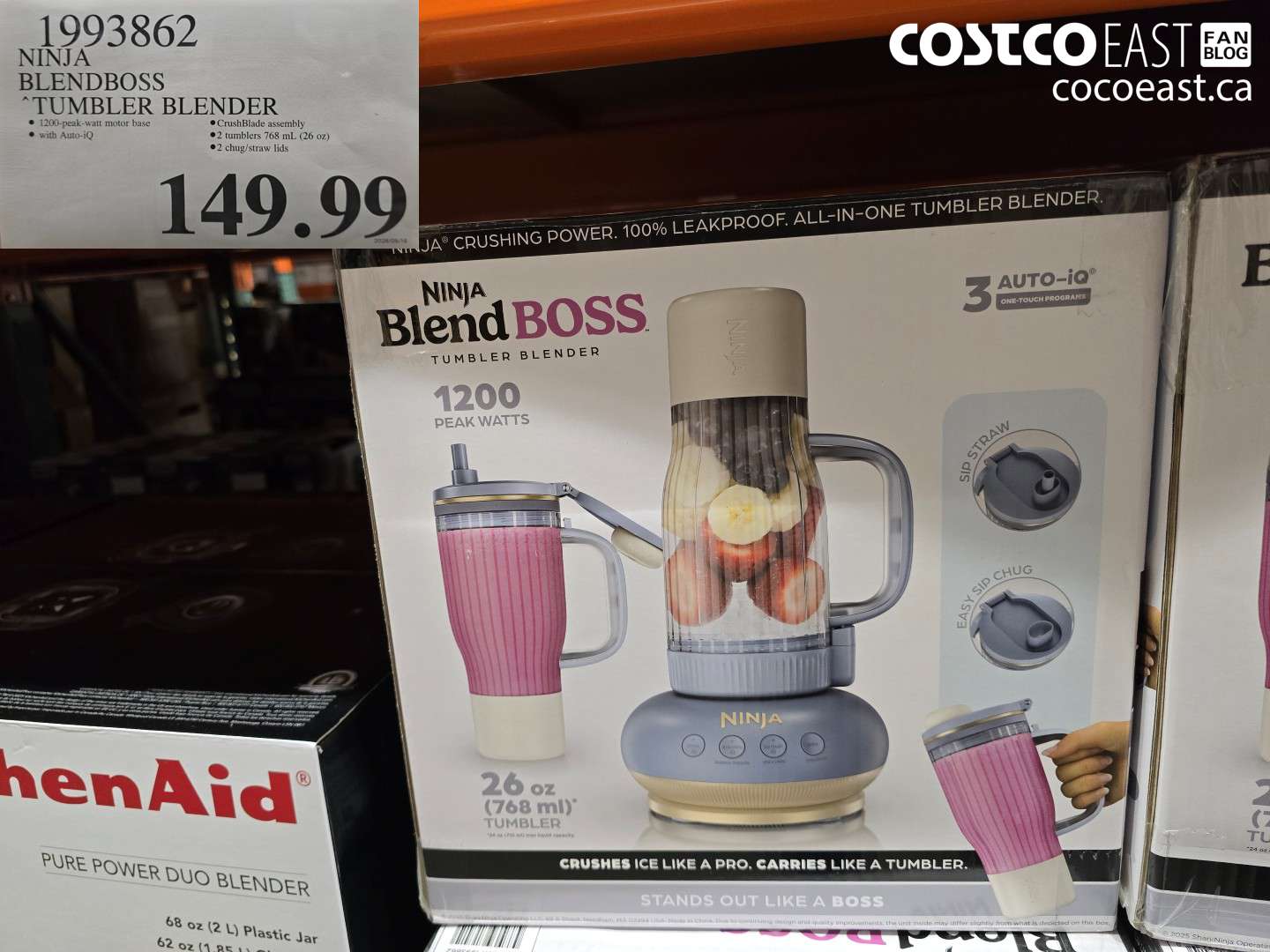 1993862 NINJA BLENDBOSS TUMBLER BLENDER $149.99