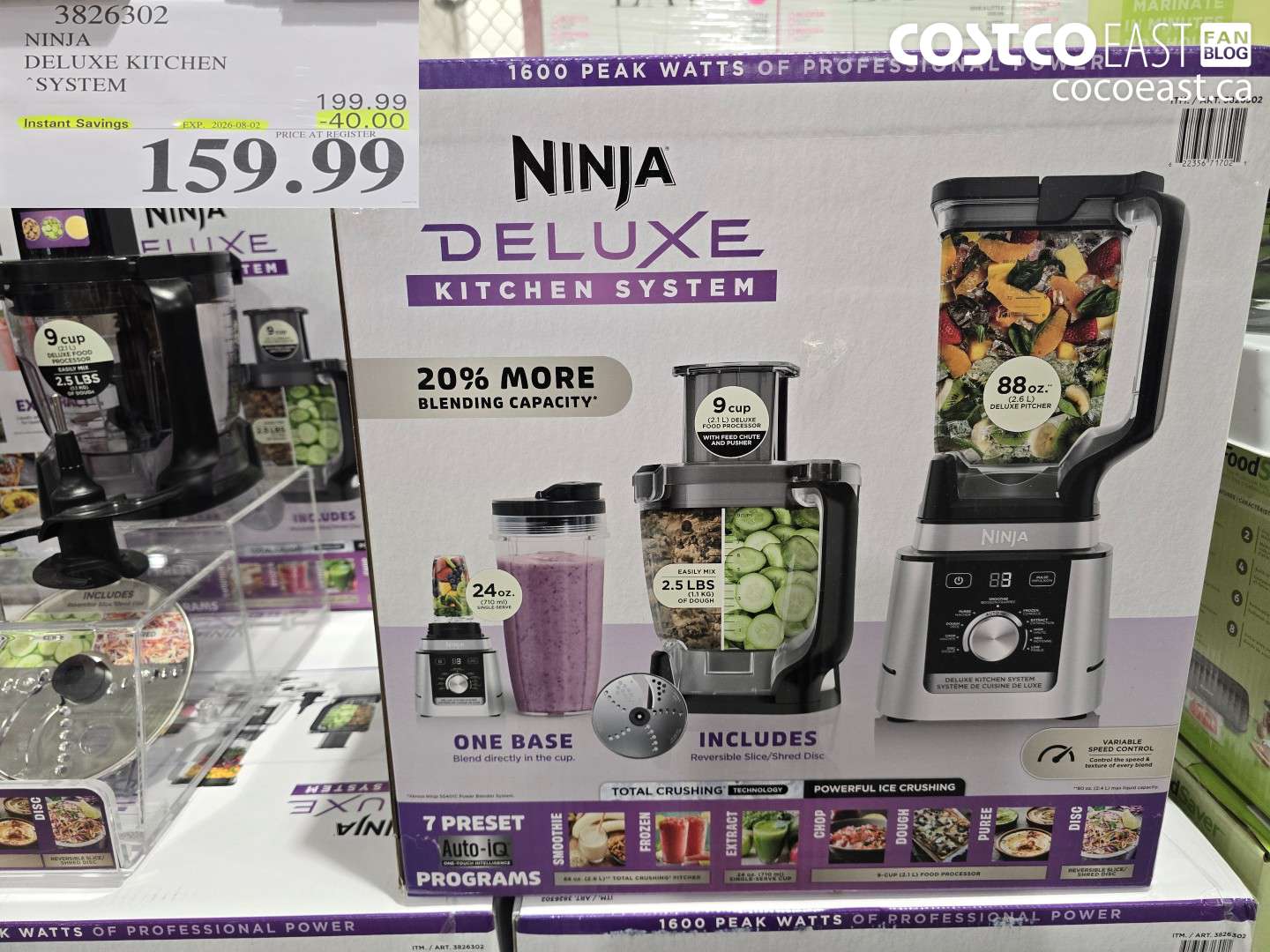 3826302 NINJA DELUXE KITCHEN SYSTEM ($40.00 INSTANT SAVINGS EXPIRES ON 2026-08-02) $159.99