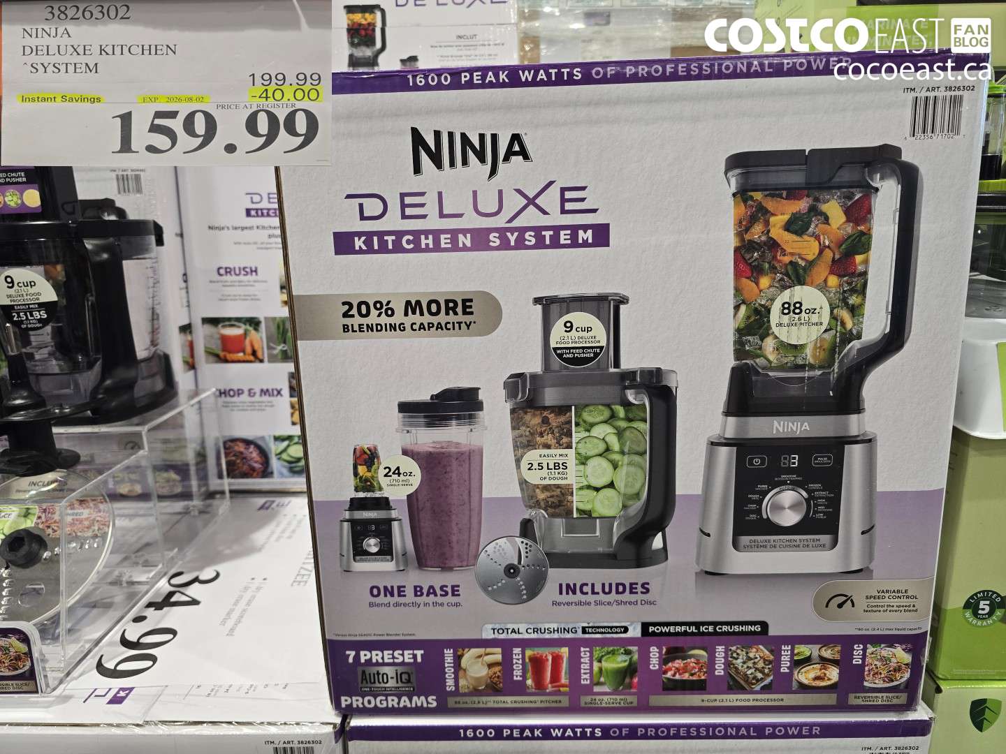 3826302 NINJA DELUXE KITCHEN SYSTEM ($40.00 INSTANT SAVINGS EXPIRES ON 2026-08-02) $159.99