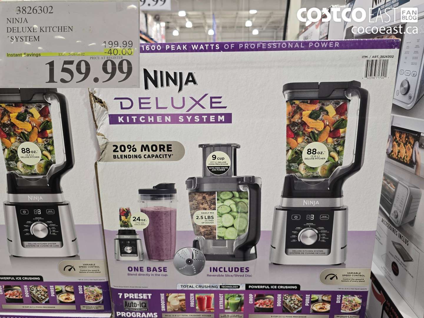 3826302 NINJA DELUXE KITCHEN SYSTEM ($40.00 INSTANT SAVINGS EXPIRES ON 2026-08-02) $159.99