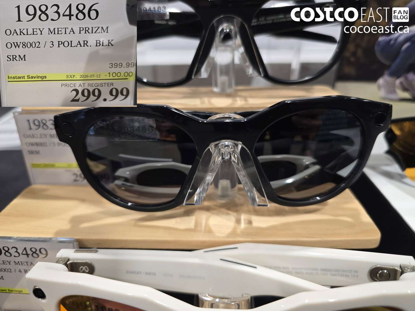 1983486 OAKLEY META PRIZM OW8002 / 3 POLAR. BLK SRM ($100.00 INSTANT SAVINGS EXPIRES ON 2026-07-12) $299.99
